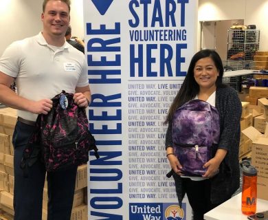 United Way Backpack Event (M3 Interns)