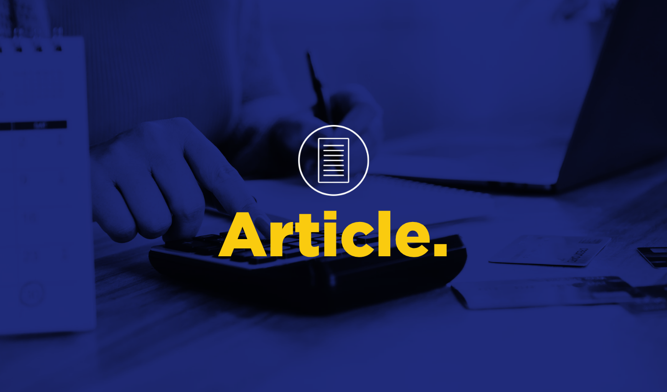 Prescription pills spilling from a medication bottle beside article icon and orange "Article." text.