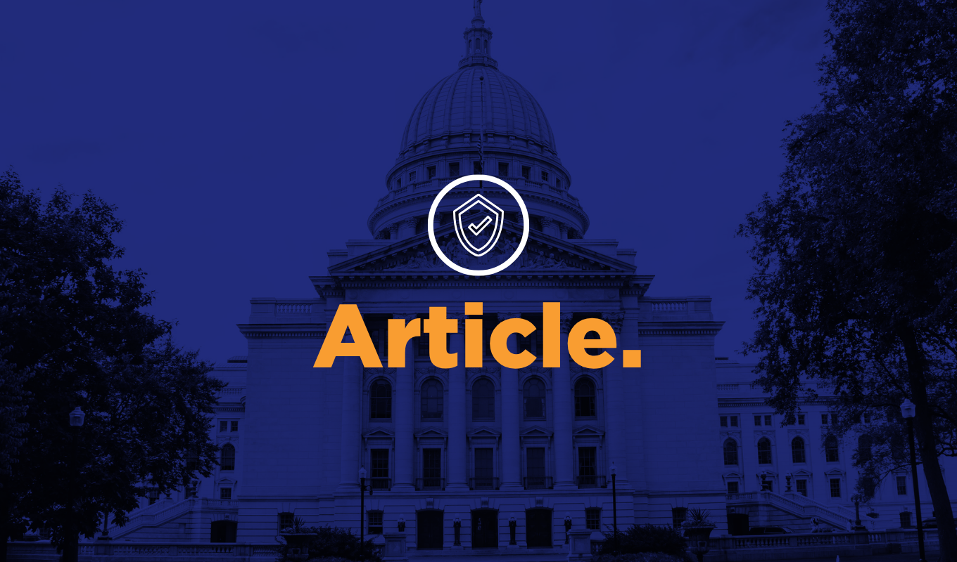Wisconsin State Capitol representing Act 10 and collective bargaining for Wisconsin public employers