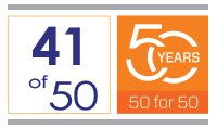 41 of 50: 50 Years Logo